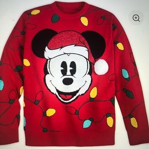 Santa Mickey Mouse Holiday Cheer Sweater For Men